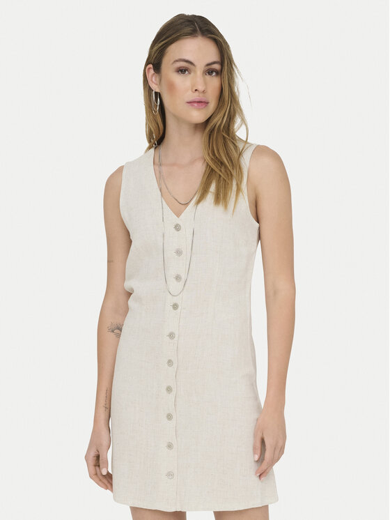 ONLY ONLY Ежедневна рокля Siesta 15357797 Светлобежов Regular Fit