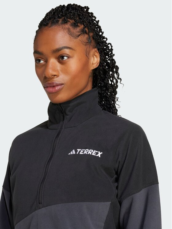 adidas adidas Bluza techniczna Terrex Multi Climawarm Fleece Czarny Regular Fit