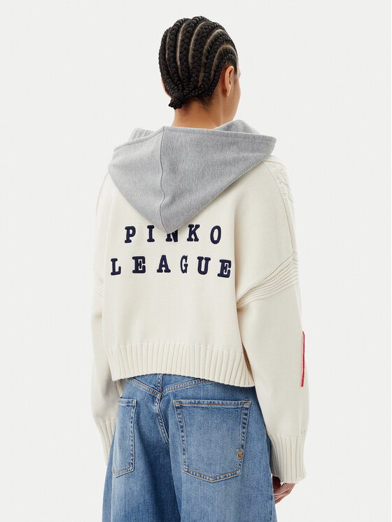 PINKO PINKO Pulover Breithorn Maglia 104621 Écru Relaxed Fit