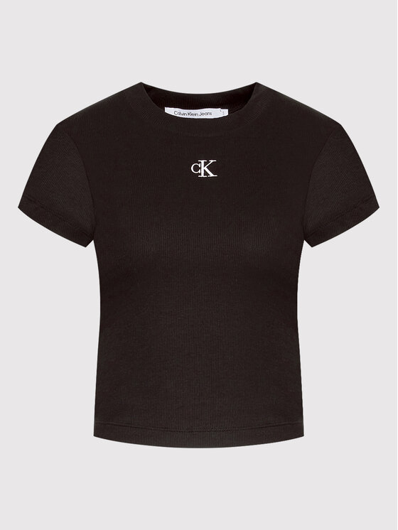 Calvin Klein Jeans Calvin Klein Jeans T-shirt J20J218337 Crna Slim Fit