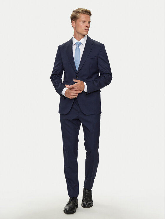 Boss Oblek H-Houston 50518120 Tmavomodrá Slim Fit