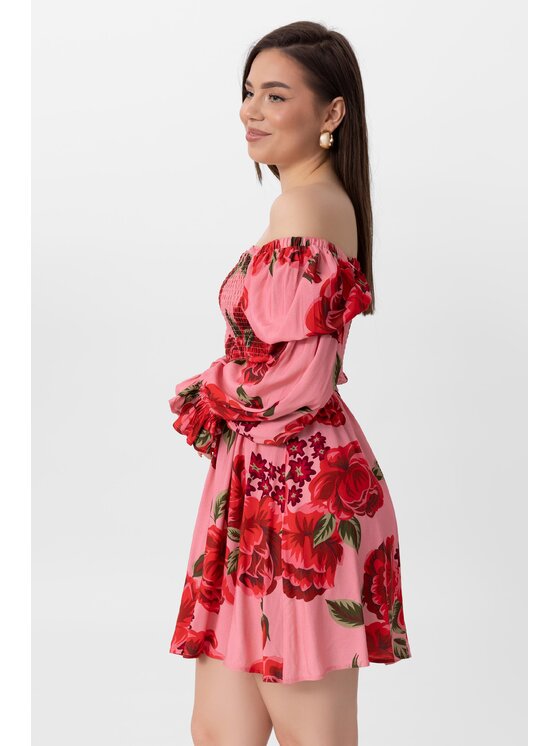 LAURELLA LAURELLA Každodenní šaty 4UL017 Růžová Regular Fit