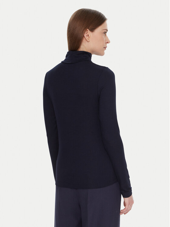 United Colors Of Benetton United Colors Of Benetton Rollkragenpullover 3Z12D2010 Dunkelblau Slim Fit