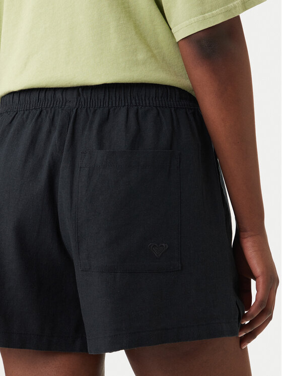 Roxy Roxy Šortky z materiálu Lekeitio Break ERJNS03490 Černá Regular Fit