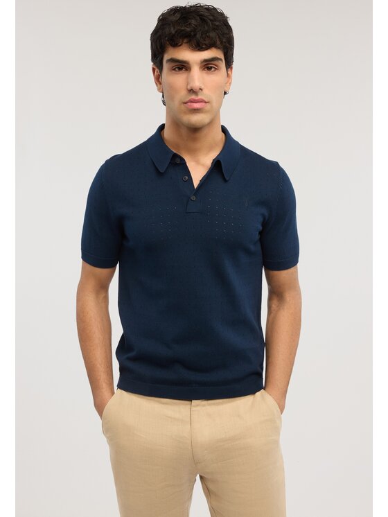 Trussardi Trussardi Sweter M0578000062N034 Niebieski Regular Fit
