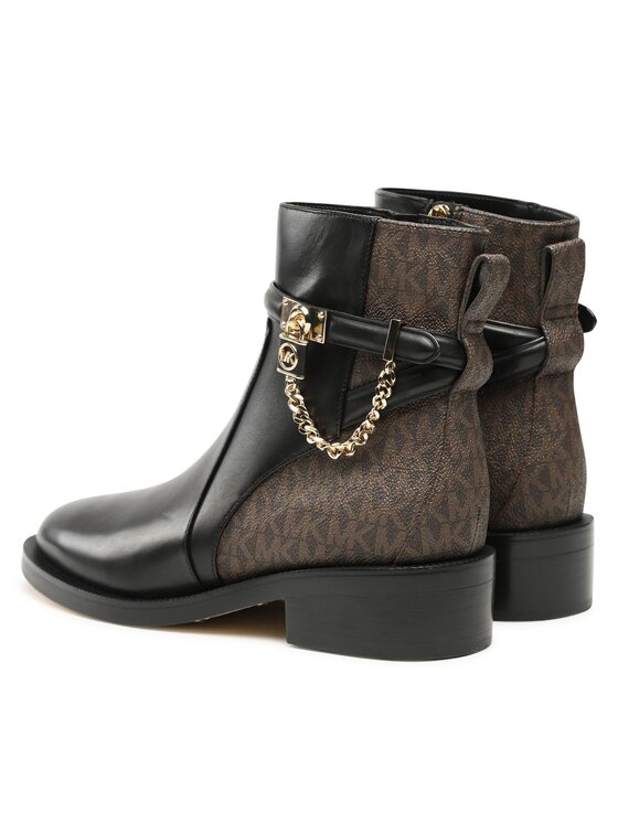 MICHAEL Michael Kors MICHAEL Michael Kors Botki Hamilton Flat Bootie 40F3HAME6L Czarny