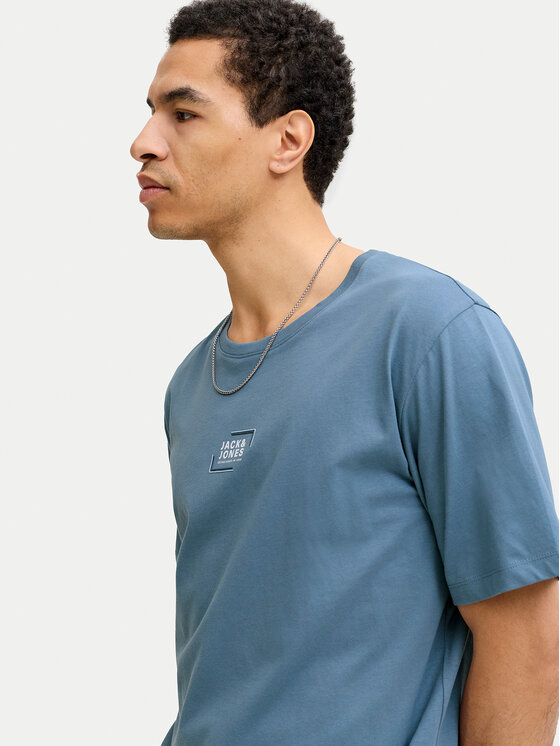 Jack & Jones Jack & Jones T-Shirt Corp Graphic 12268415 Modrá Regular Fit
