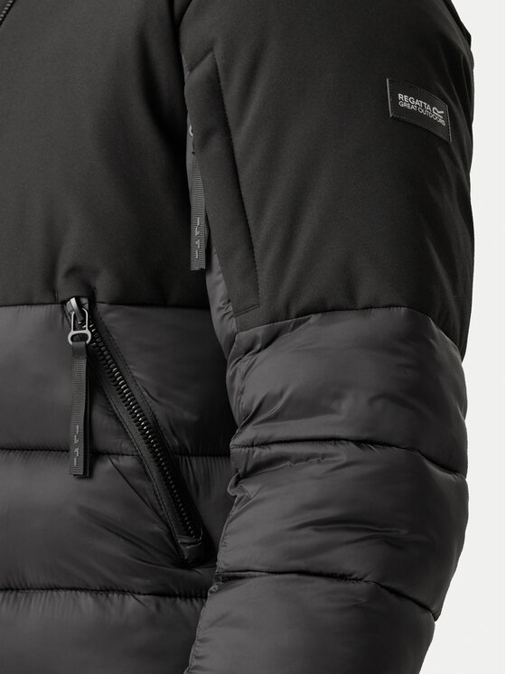 Regatta Regatta Kurtka puchowa Laurade RMN259 Czarny Regular Fit