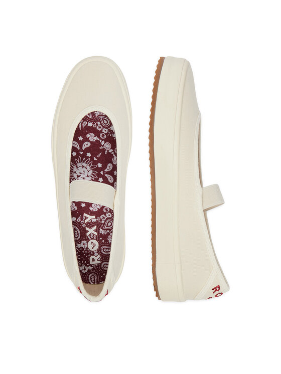 Roxy Roxy Tenisówki CWBEOB-HRY25626-1 Écru