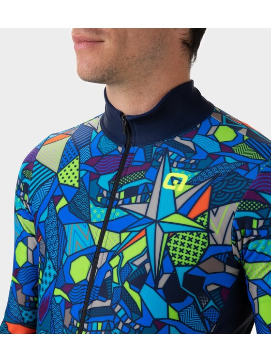 Alé Cycling Alé Cycling Bluza Solid Over Niebieski Regular Fit