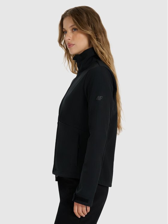 4F 4F Kurtka wielofunkcyjna MIDSHOP TEXTILE Czarny Slim Fit
