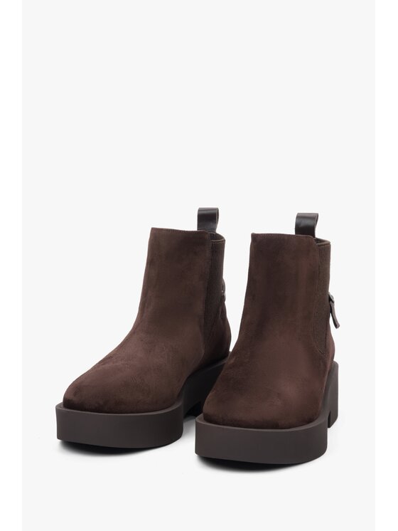 Estro Estro Μποτάκια ER00118241 Καφέ