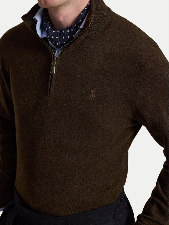Polo Ralph Lauren Polo Ralph Lauren Sweter 710876756503 Brązowy ciemny Regular Fit