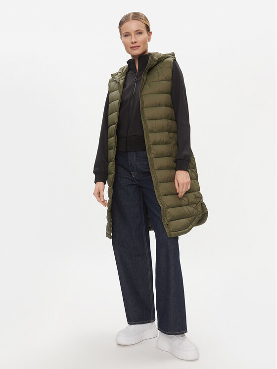 ONLY ONLY Sportovní vesta Melody 15258350 Khaki Regular Fit