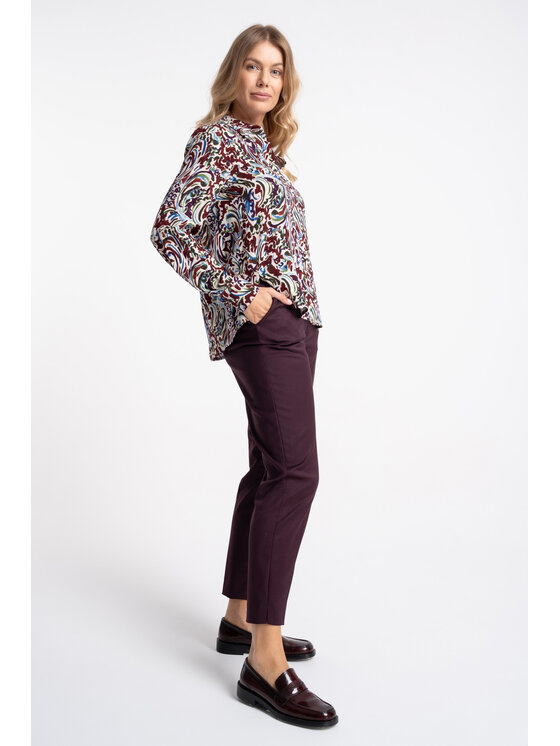CLICK CLICK Koszula 10-6977 Kolorowy Reglan Fit
