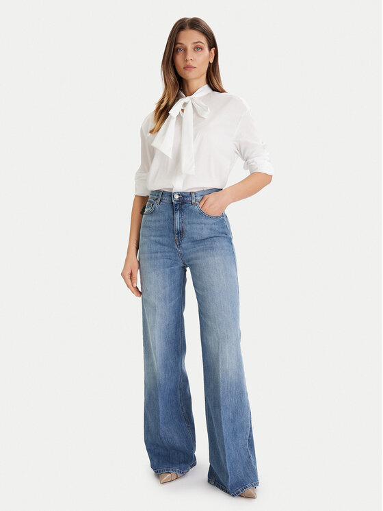ViCOLO ViCOLO Džínsy DF5065 Modrá Wide Leg