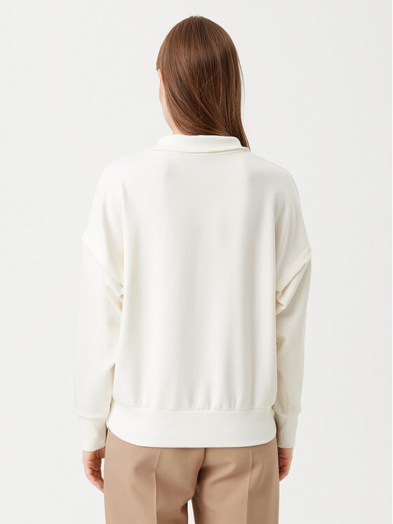BOSS BOSS Pulóver Dual 50535825 Ekru Relaxed Fit