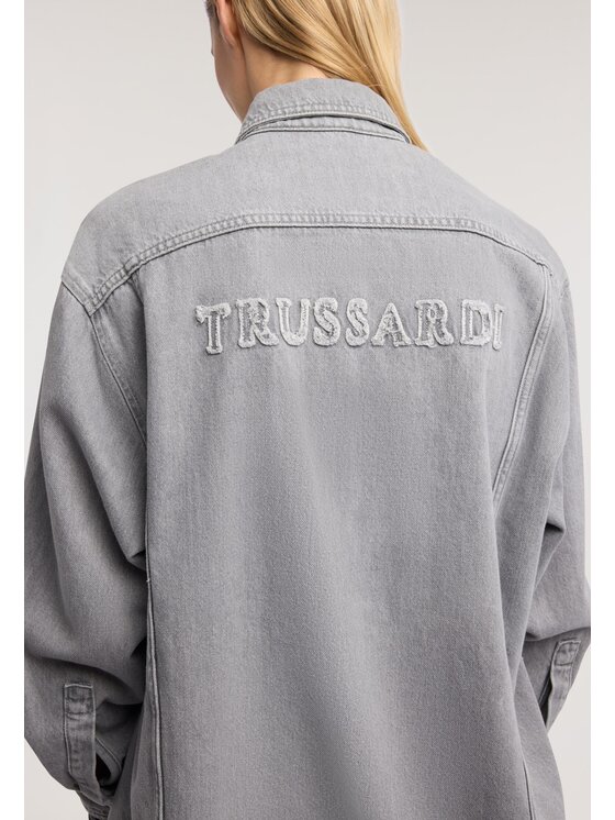 Trussardi Trussardi Koszula 54006000038N0DG Szary Regular Fit