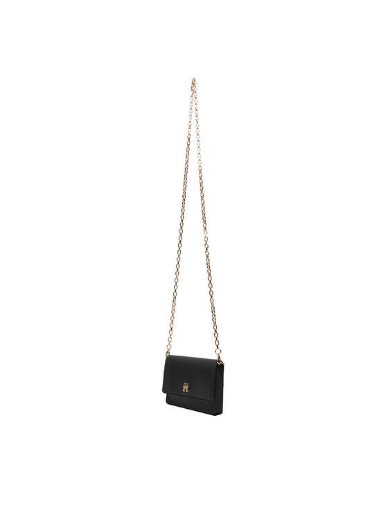 Tommy Hilfiger Tommy Hilfiger Táska Th Icon Card Holder W/Chain AW0AW18248 Fekete