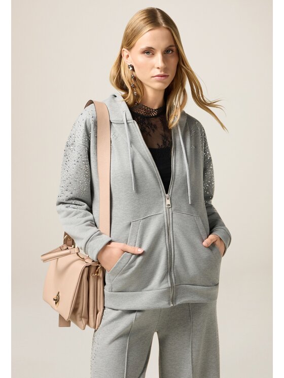 Oltre Oltre Felpa G830J004485N013 Grigio Over Fit