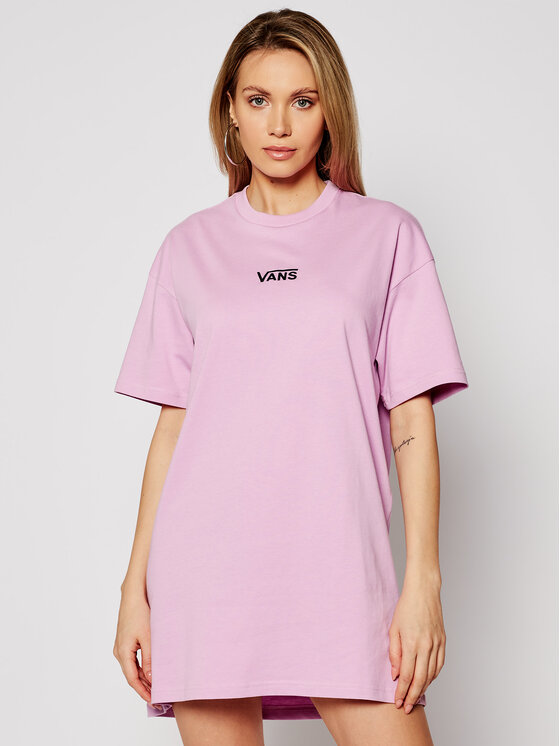 Rosa Tee Vee Kleid Oversize für Alltag Center Vans VN0A4RU2 den