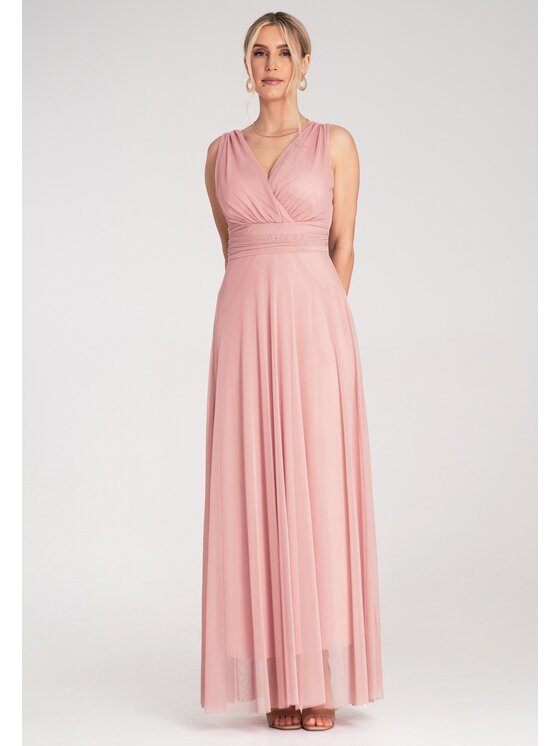 FIGL FIGL Večerné šaty M1186 Ružová Flared Fit