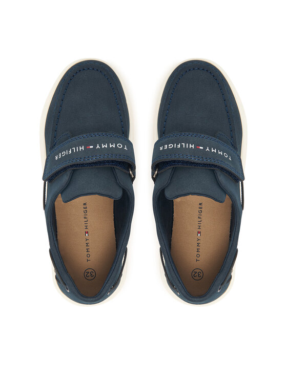 Tommy Hilfiger Tommy Hilfiger Īsi apavi Low Cut Velcro T1B4-34340-0315 S Tumši zils