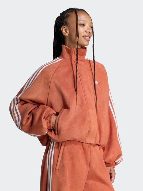 adidas adidas Kurtka anorak 171035 Pomarańczowy Loose Fit