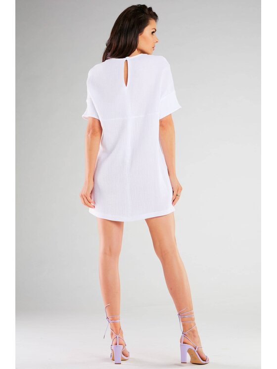 Infinite You Infinite You Sukienka M259 Biały Basic Fit