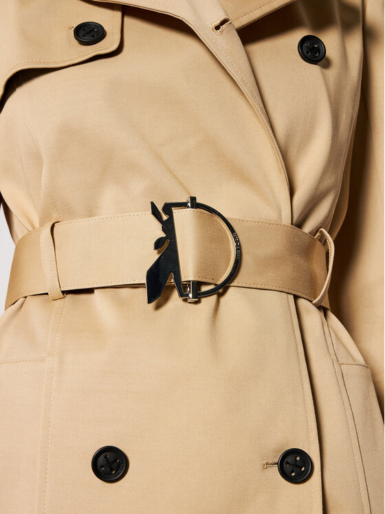 Patrizia Pepe Patrizia Pepe Trench 8S0356/A8P9-B699 Bej Regular Fit
