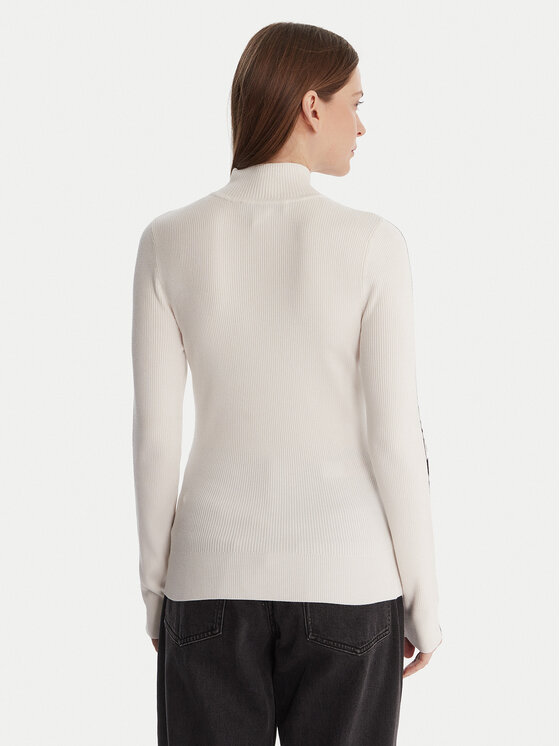 DKNY DKNY Megztinis P5MSAY01 Écru Slim Fit