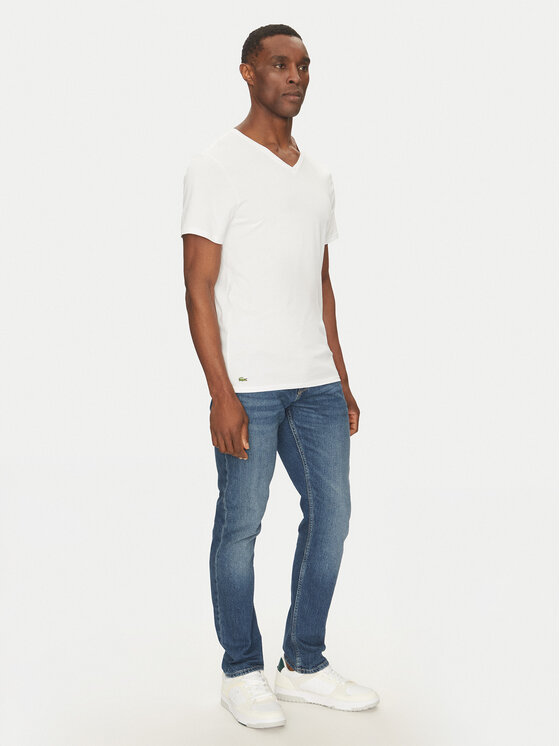 Lacoste Lacoste 3 marškinėlių komplektas TH9008 Balta Slim Fit