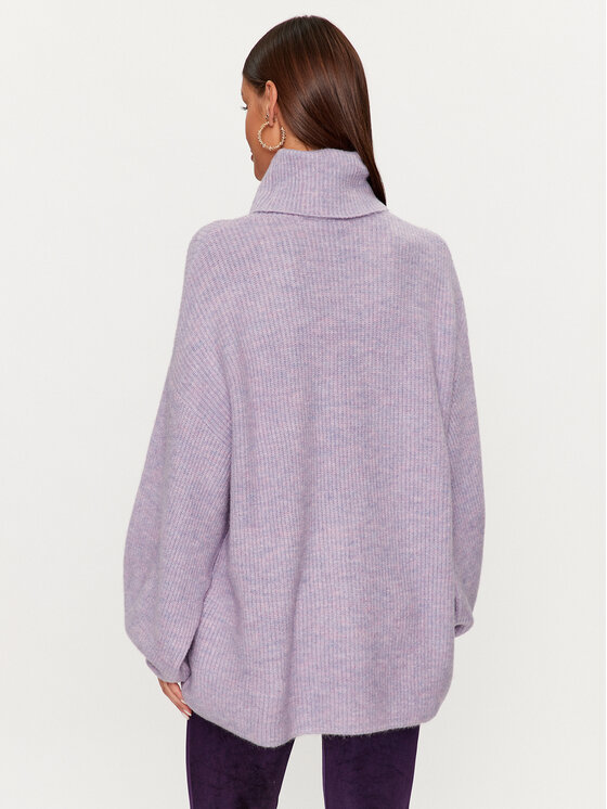 Versace Jeans Couture Versace Jeans Couture Rollkragenpullover 75HAFM08 Violett Oversize