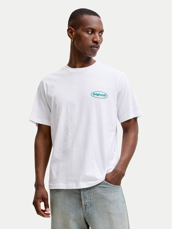 Jack & Jones Jack & Jones T-Shirt Riviera 12295202 Weiß Regular Fit