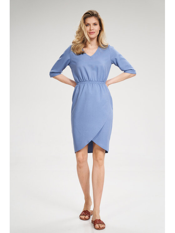 FIGL FIGL Šaty M702 Modrá Regular Fit