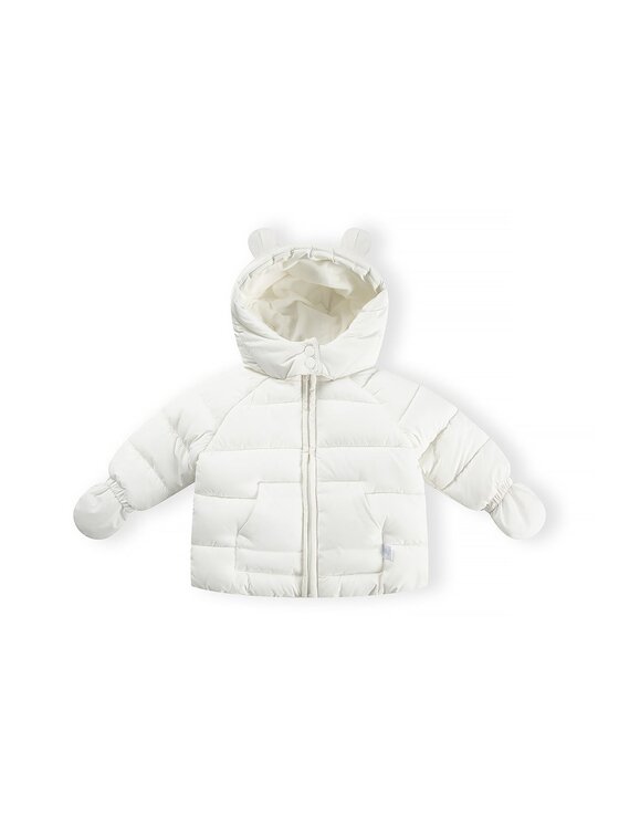 minoti minoti Kurtka zimowa 31BABYCOAT1 Biały Regular Fit