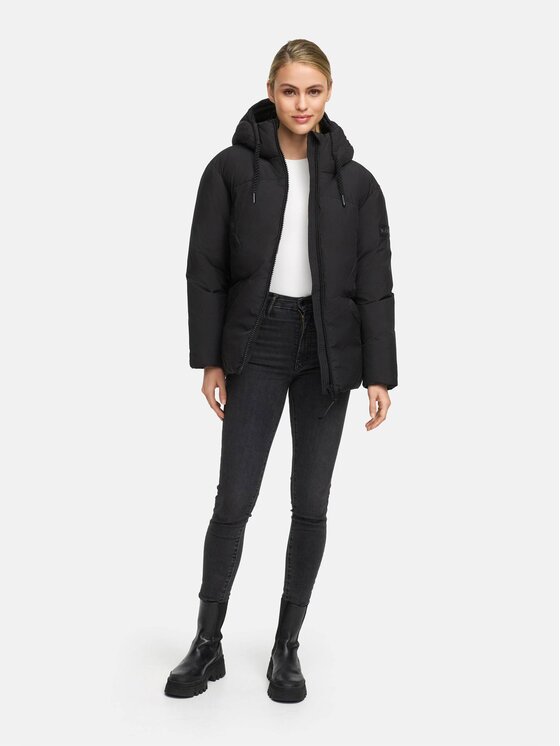 Navahoo Navahoo Kurtka zimowa Pastellzauber Czarny Regular Fit