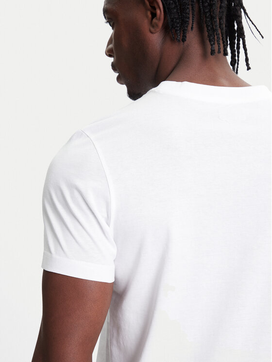 Kappa Kappa T-Shirt Logo Korpo Cafers 304J150 Bílá Slim Fit