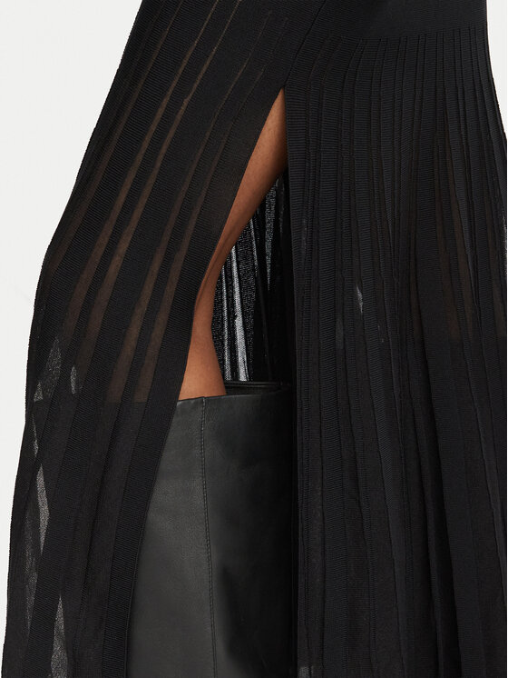 Fracomina Fracomina Fustă maxi FR26WG4004K416F9 Negru Flare Fit