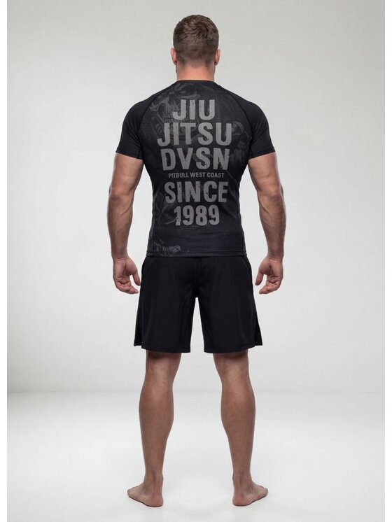 PITBULL PITBULL Koszulka techniczna JIU JITSU Czarny Regular Fit