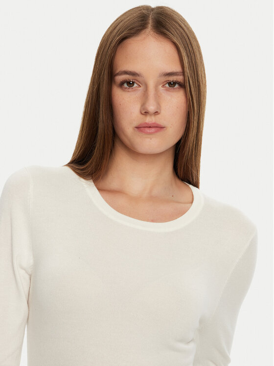 Brave Soul Brave Soul Sweter LK-248HOLLYIVR Écru Regular Fit