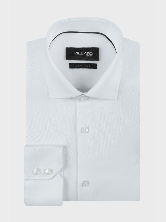 VILLARO VILLARO Koszula 249DREGULAR Biały Regular Fit