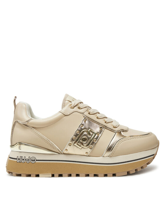 Liu Jo Sneakersy Maxi Wonder 71 BF4003 P0102 Béžová