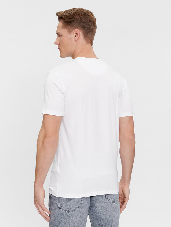 Guess Guess T-krekls Joe U4RM01 K6YW0 Balts Regular Fit
