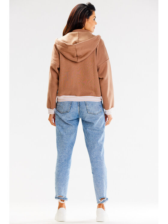 Awama Awama Mikina A611 Béžová Basic Fit