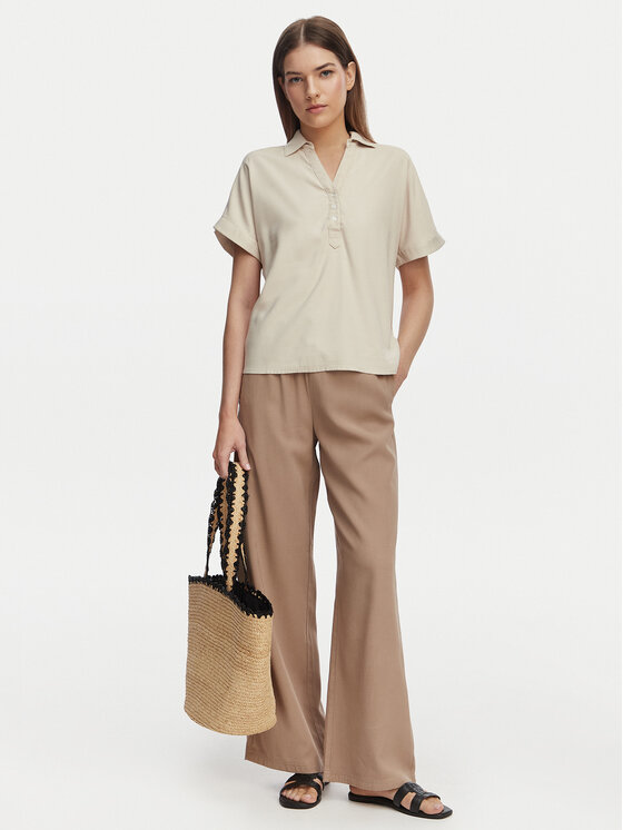 ONLY ONLY Штани з тканини Laris 15364313 Бежевий Relaxed Fit