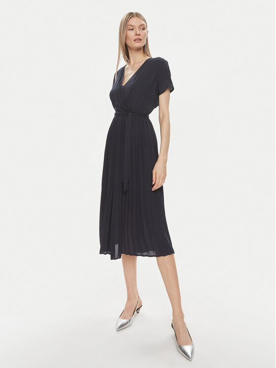 ONLY ONLY Koktejlové šaty Stacia 15319229 Tmavomodrá Regular Fit