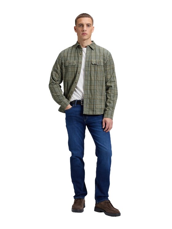 Lee Lee Koszula 112386425 Zielony Regular Fit