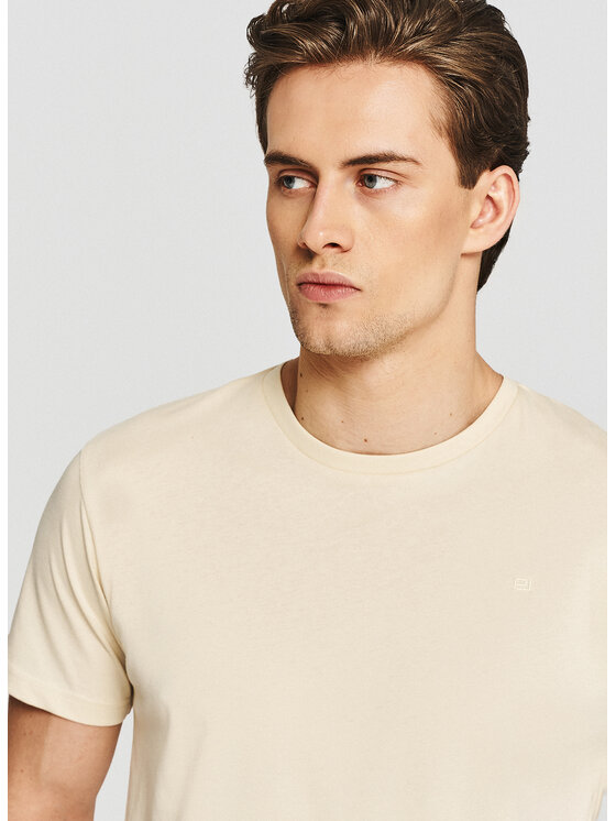 Pako Lorente Pako Lorente T-Shirt P26SF-TT-005 Beżowy Regular Fit