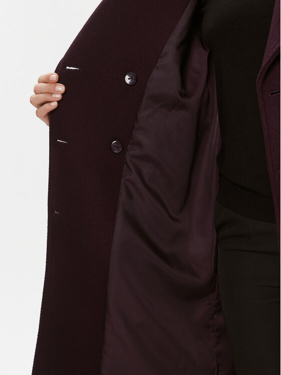 Morgan Morgan Cappotto di lana 232-GMIKI Viola Regular Fit